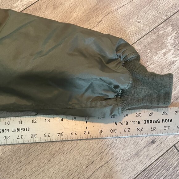 Vintage Alpha Industries CWU-45/P Green Jacket Pilot Aviator Bomber L Gladiators - Picture 5 of 8